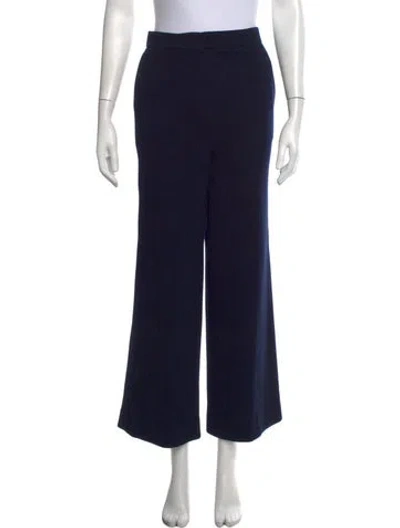 Pre-owned Max Mara Wide Leg Pants In Blue