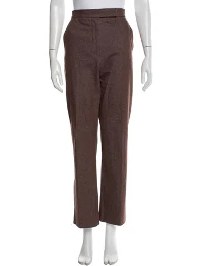 Pre-owned Max Mara Wide Leg Pants In Brown