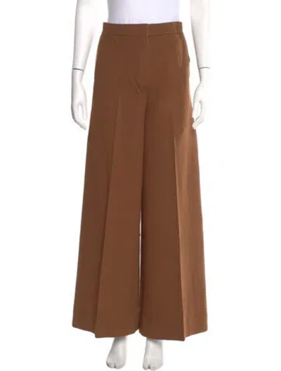 Pre-owned Max Mara Wide Leg Pants In Brown