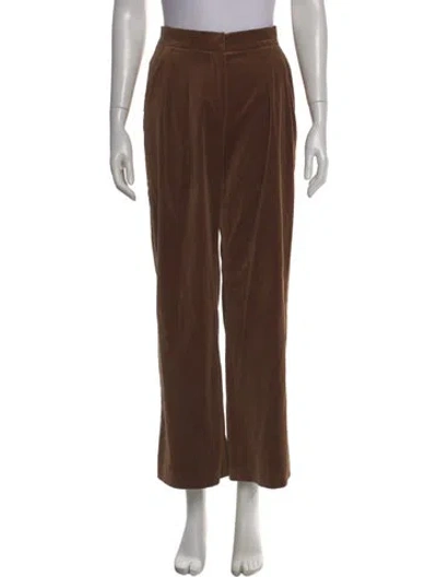 Pre-owned Max Mara Wide Leg Pants In Brown