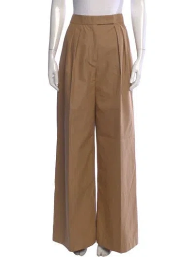 Pre-owned Max Mara Wide Leg Pants In Brown