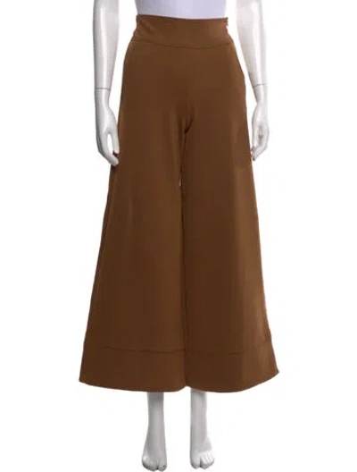 Pre-owned Max Mara Wide Leg Pants In Brown