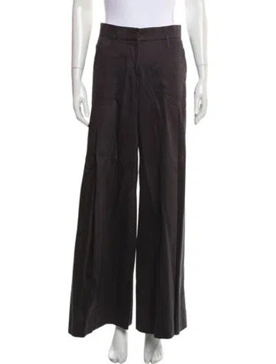 Pre-owned Max Mara Wide Leg Pants In Gray