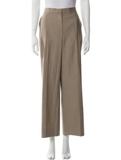 Pre-owned Max Mara Wide Leg Pants In Gray