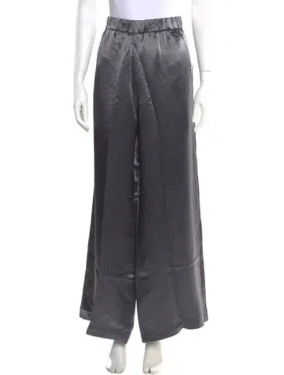 Pre-owned Max Mara Wide Leg Pants In Gray