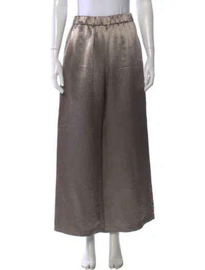 Pre-owned Max Mara Wide Leg Pants In Gray
