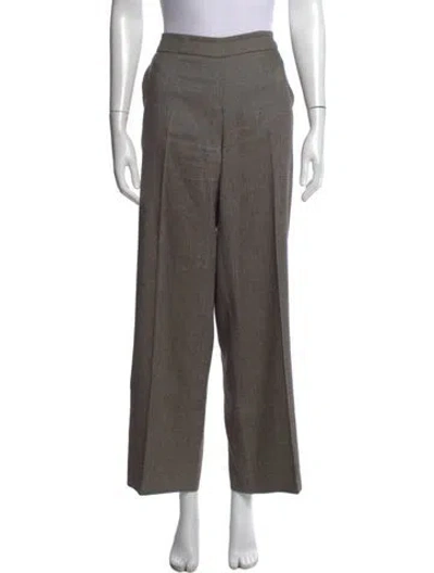 Pre-owned Max Mara Wide Leg Pants In Gray