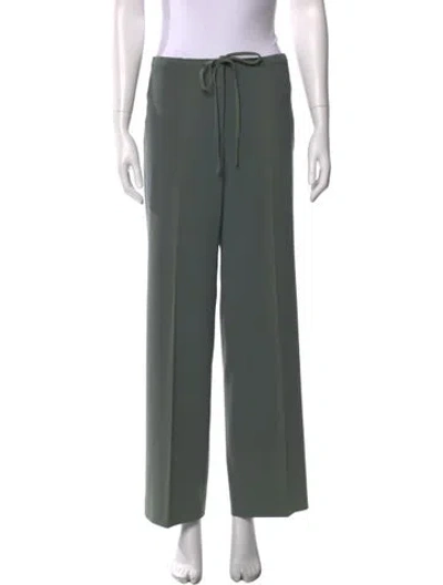 Pre-owned Max Mara Wide Leg Pants In Green