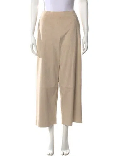 Pre-owned Max Mara Wide Leg Pants In Neutral