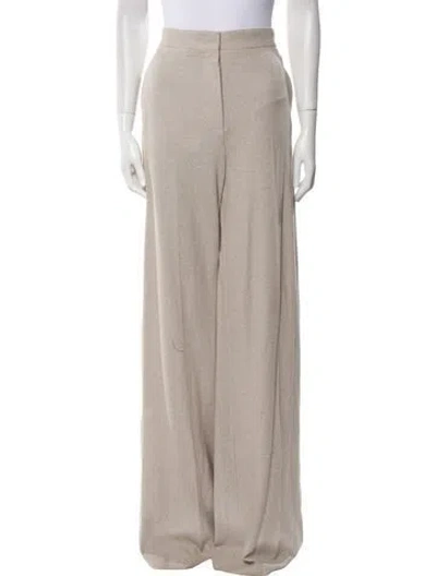 Pre-owned Max Mara Wide Leg Pants In Neutral