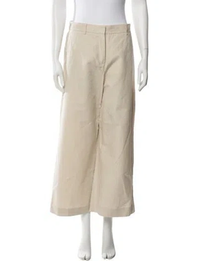 Pre-owned Max Mara Wide Leg Pants In Neutral
