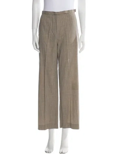 Pre-owned Max Mara Wide Leg Pants In Neutral