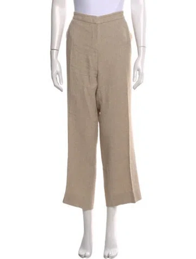 Pre-owned Max Mara Wide Leg Pants In Neutral