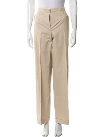Pre-owned Max Mara Wide Leg Pants In Neutral