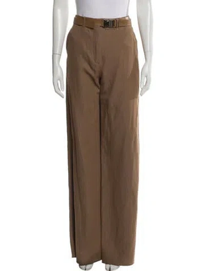 Pre-owned Max Mara Wide Leg Pants In Neutral