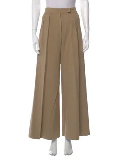 Pre-owned Max Mara Wide Leg Pants In Neutral