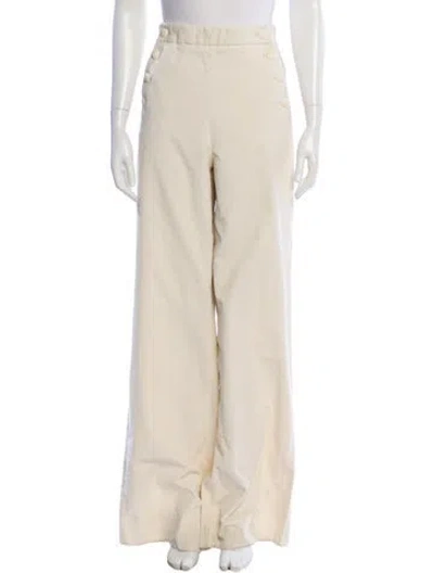 Pre-owned Max Mara Wide Leg Pants In Neutral