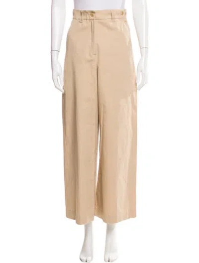Pre-owned Max Mara Wide Leg Pants In Neutral