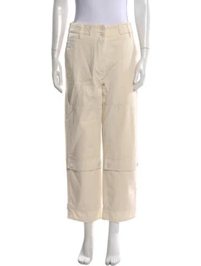 Pre-owned Max Mara Wide Leg Pants In Neutral