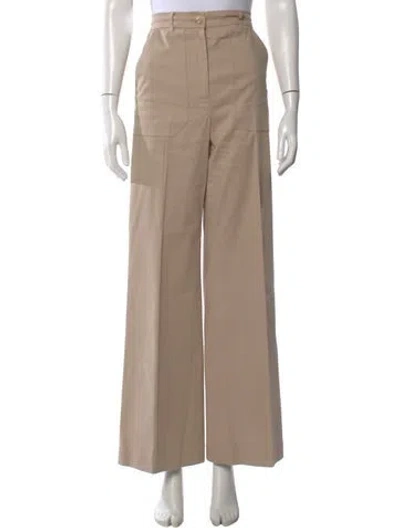 Pre-owned Max Mara Wide Leg Pants In Neutral