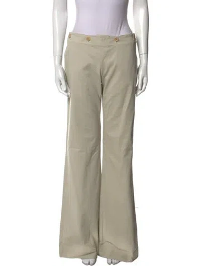 Pre-owned Max Mara Wide Leg Pants In Neutral