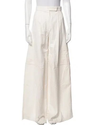 Pre-owned Max Mara Wide Leg Pants In Neutral
