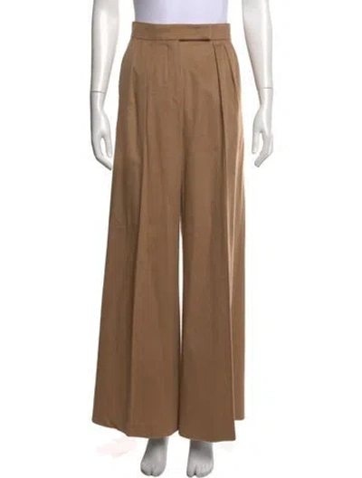 Pre-owned Max Mara Wide Leg Pants In Neutral