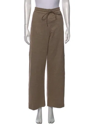 Pre-owned Max Mara Wide Leg Pants In Neutral