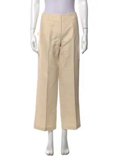 Pre-owned Max Mara Wide Leg Pants In Neutral