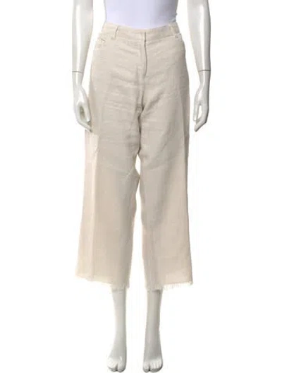 Pre-owned Max Mara Wide Leg Pants In Neutrals