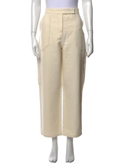 Pre-owned Max Mara Wide Leg Pants In Neutrals