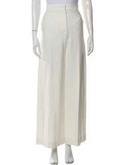 Pre-owned Max Mara Wide Leg Pants In Neutrals