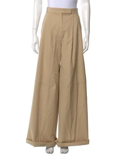 Pre-owned Max Mara Wide Leg Pants In Neutrals