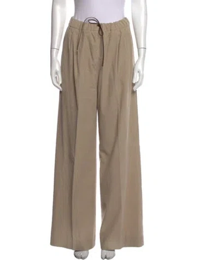 Pre-owned Max Mara Wide Leg Pants In Neutrals