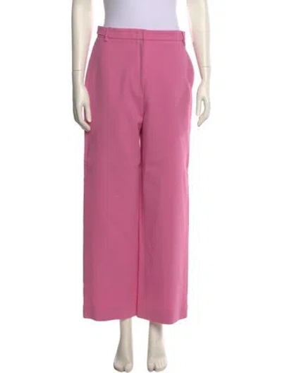 Pre-owned Max Mara Wide Leg Pants In Pink
