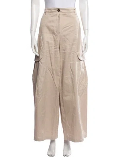 Pre-owned Max Mara Wide Leg Pants In Pink