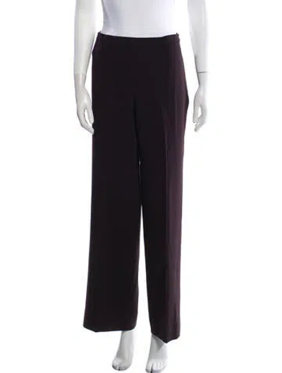 Pre-owned Max Mara Wide Leg Pants In Purple