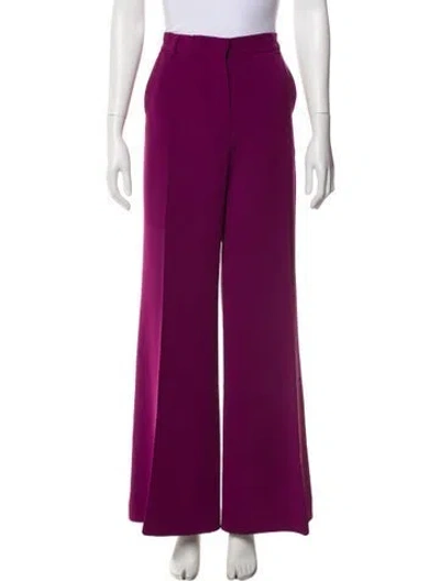 Pre-owned Max Mara Wide Leg Pants In Purple
