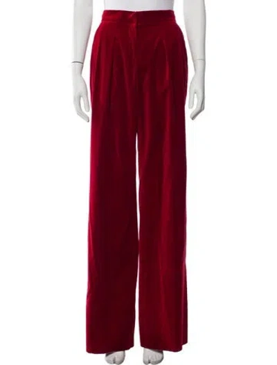 Pre-owned Max Mara Wide Leg Pants In Red