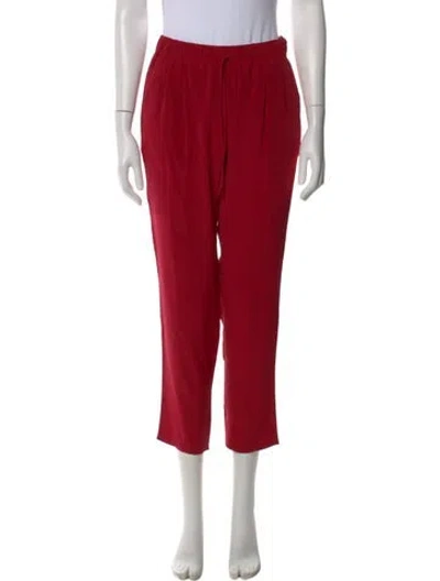 Pre-owned Max Mara Wide Leg Pants In Red