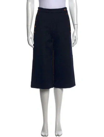 Pre-owned Max Mara Wide Leg Pants W/ Tags In Blue