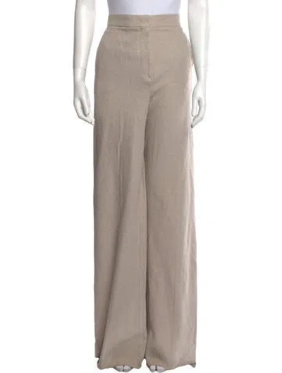 Pre-owned Max Mara Wide Leg Pants W/ Tags In Neutral