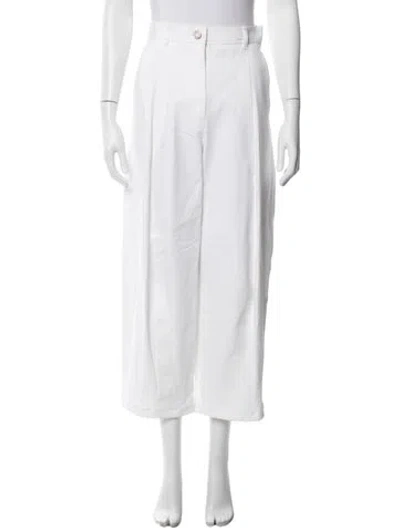 Pre-owned Max Mara Wide Leg Pants W/ Tags In Neutrals