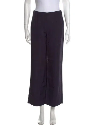 Pre-owned Max Mara Wide Leg Pants W/ Tags In Purple