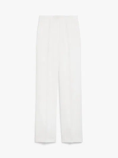 Max Mara Wide Leg Pants In White
