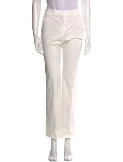 Pre-owned Max Mara Wide Leg Pants In White