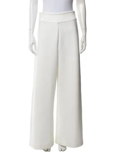 Pre-owned Max Mara Wide Leg Pants In White