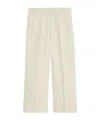 Max Mara Wide-leg Casual Pants In White