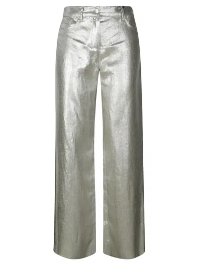 Max Mara Wide-leg Pants With Shiny Finish