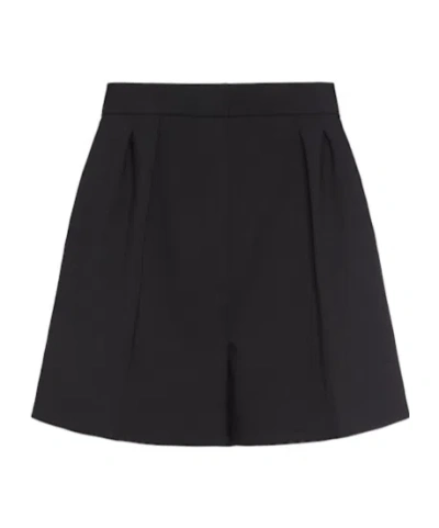Max Mara Wide-leg Shorts In Black